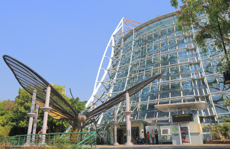 Taichung Taiwan - December 10, 2016: Unidentified people visit National museum of Natural Science. National museum of Natural Science is one of the most popular tourist attractions.のeditorial素材