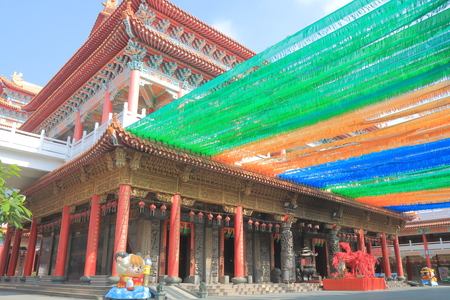Tainan Taiwan - December 12, 2016: Orthodox Luerhmen Sheng Mu Miao temple Tainan Taiwanのeditorial素材
