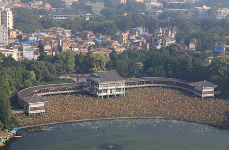 Liwan lake park Guangzhou Chinaのeditorial素材