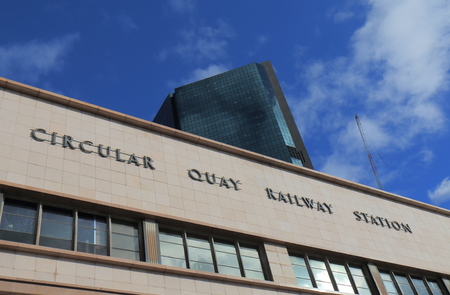 Sydney Australia - May 31, 2017: Sydney Circular Quay train station in Sydney Australia.のeditorial素材