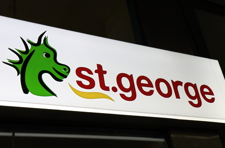 Sydney Australia - May 30, 2017: St George bank. St George bank is an Australian bank with its headquarters in Sydney.のeditorial素材