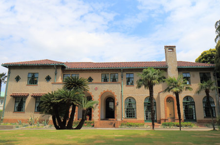 Historical Berrick Hall in Yokohama Japan. Berrick Hall was built in 1930 in Yamate foreign residents area.のeditorial素材