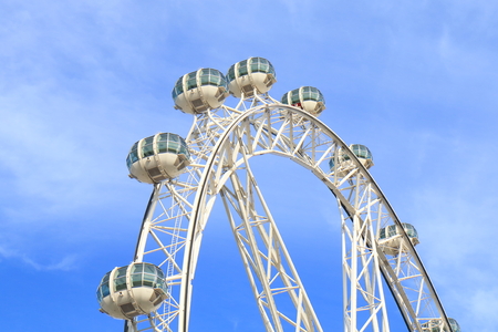 Melbourne Australia - July 2, 2017: Melbourne Star. Melbourne Star is a giant Ferris wheel opened in December 2013 and attracts many locals and touristsのeditorial素材