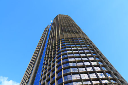 Brisbane Australia - July 9, 2017: 1 William Skyscraper office building Brisbane Australia. 1...