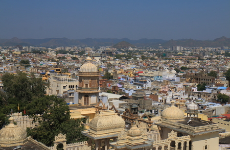 Udaipur cityscape Indiaの写真素材