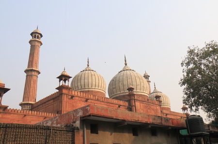 Jama Masjid mosque New Delhi Indiaの写真素材