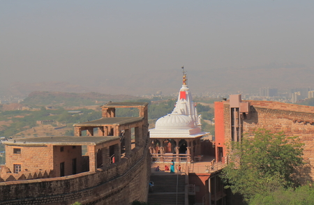 Jodhpur India - October 18, 2017: Maa Chamunda temple Mehrangarh Fort Jodhpur Indiaのeditorial素材