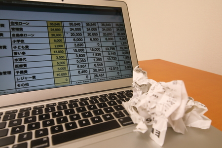 Bookkeeping list Japanの写真素材