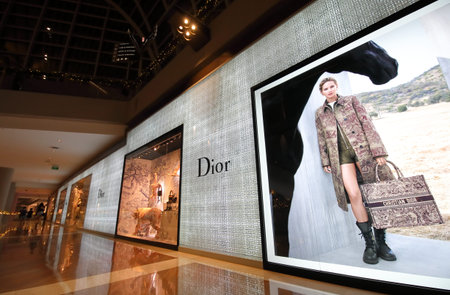 Singapore-November 16, 2018: Dior store at Marina Bay Sands shopping mall Singapore.