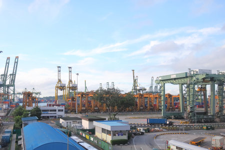 Singapore-November 19, 2018: the Port of Singapore in Singapore.
