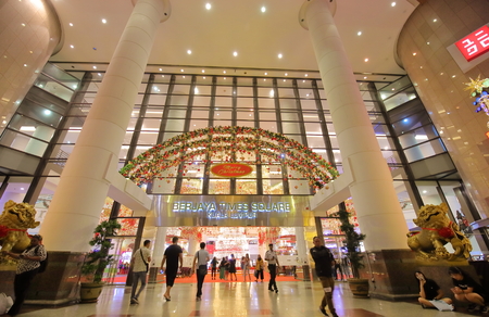 Kuala Lumpur Malaysia - November 19, 2018: Unidentified people visit Berjaya Times Square in Bukit Bintang Kuala Lumpur Ma laysiaのeditorial素材