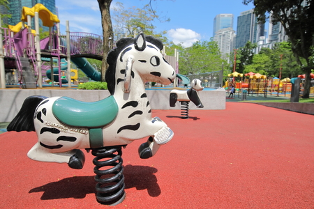 Kuala Lumpur Malaysia - November 22, 2018: Horse ride at KLCC park in Kuala Lumpur Malaysiaのeditorial素材