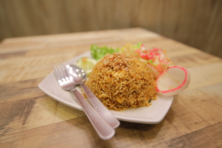 Nasi Goreng Indonesian fried rice Indonesiaの写真素材