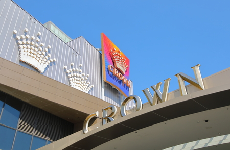 Melbourne Australia - November 30, 2018: Crown Casino in Melbourne Australia.のeditorial素材