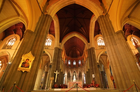 Melbourne Australia - December 1, 2018: St Patricks Cathedral church Melbourne Australiaのeditorial素材