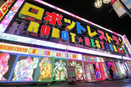 Tokyo Japan - December 12, 2018: Robot restaurant in Shinjuku Tokyo Japanのeditorial素材