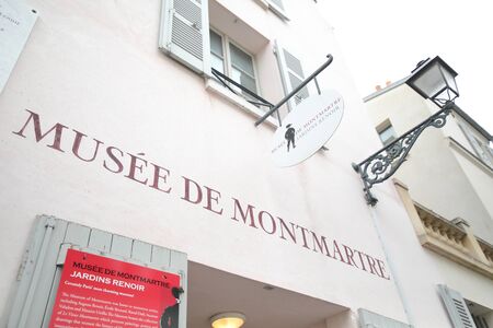 Paris France - May 21, 2019: Montmartre museum in Paris Franceのeditorial素材
