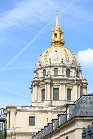 Invalides historical architecture Paris Franceの写真素材