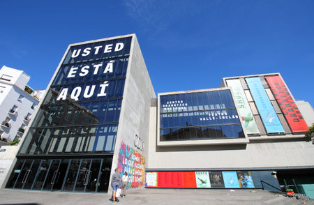 Madrid - Madrid 27, 2019: La Valle Inclan theatre in Madrid Spain