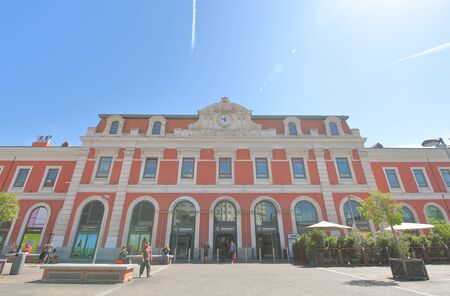 Madrid Spain - May 27, 2019: People visit Centro Comercial Principe Pio Shopping mall Madrid Spain.のeditorial素材