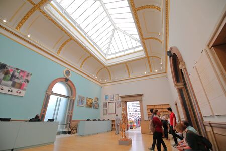 London England - June 1, 2019: People visit Royal Academy of Arts London UKのeditorial素材