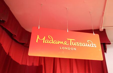 London England - June 2, 2019: Madame Tussauds sign London UKのeditorial素材