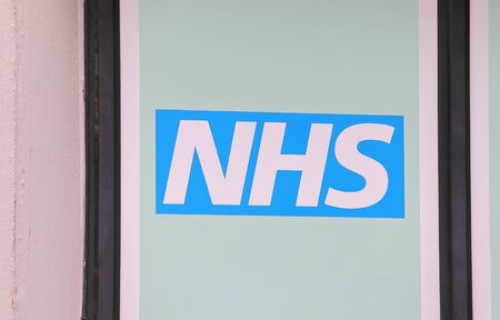 London England - June 4, 2019: NHS National Health Service sign UKのeditorial素材