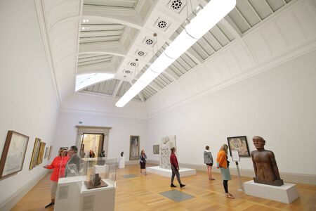 London England - June 4, 2019: People visit Tate Britain museum London UKのeditorial素材