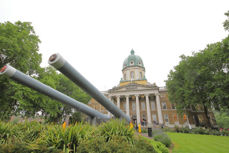 London England - June 5, 2019: People visit Imperial war museum London UKのeditorial素材