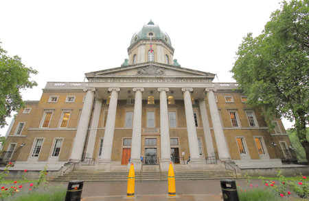 London England - June 5, 2019: People visit Imperial war museum London UK