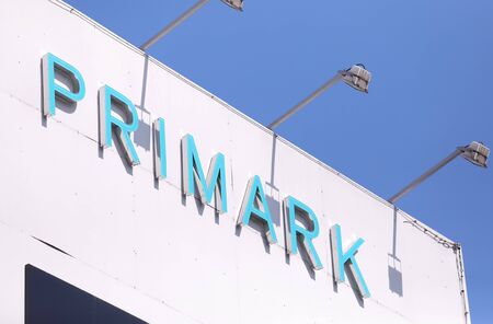 Berlin Germany - June 7, 2019: Primark shopping mall signのeditorial素材