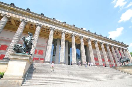 Berlin Germany - June 7, 2019: People visit Altes museum Berlin Germanyのeditorial素材