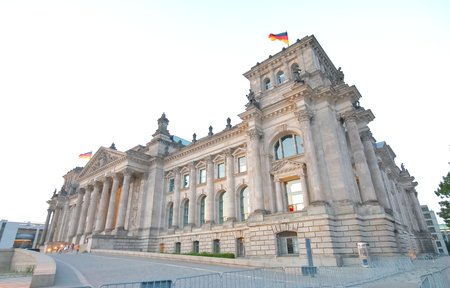 Reichstag parliament building Berlin Germanyのeditorial素材