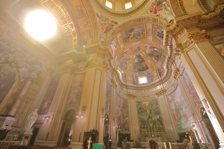 Rome Italy - June 14, 2019: Chiesa di Sant Andrea della Valle Church Rome Italy