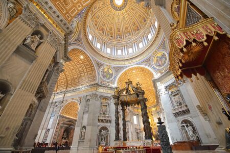 VATICAN CITY - JUNE 16, 2019: St Peters Basilica Vatican Cityのeditorial素材
