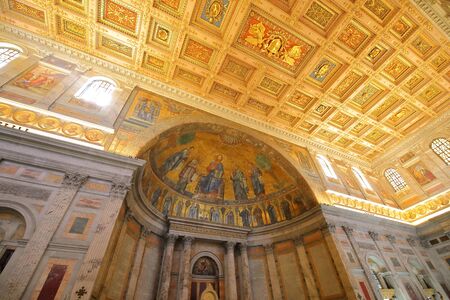 Rome Italy - June 17, 2019: Papale San Paolo fuori Basilica le Mura church Rome Italyのeditorial素材