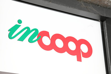 Rome Italy - June 16, 2019: InCoop supermarket Rome Italy