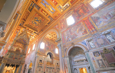 Rome Italy - June 17, 2019: of San Giovanni in Laterano Basilica Rome Italy