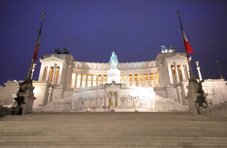Piazza Venezia square Rome Italyの写真素材