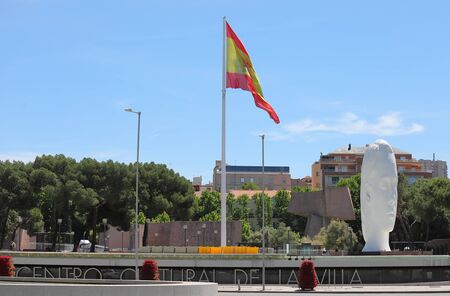Madrid - May 28, 2019: Plaza de Colon Madrid cityscape Spainのeditorial素材