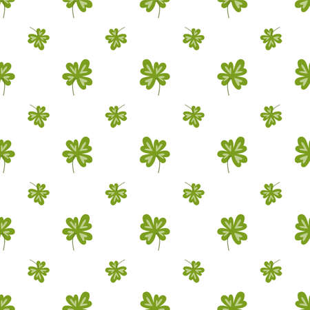 Four leaf clover pattern Seamless fortune clover background Luck print textiles natureのイラスト素材