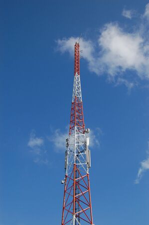 Communication tower for radio and televisionの写真素材