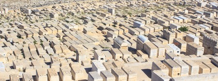 Part of ancient Jewish cemetery in Jerusalemのeditorial素材