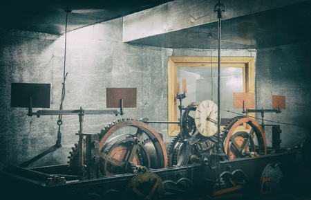 Time machine in the Lviv Town Hall. Lviv, Ukraine.の写真素材