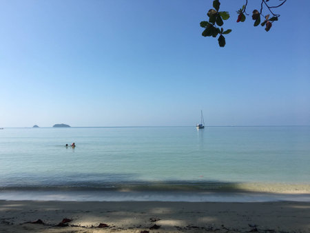 Blue sea view, beautiful backgroundの素材