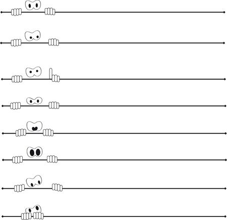 Funny dividersのイラスト素材