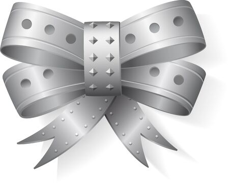 Gray massive metal steampunk bowのイラスト素材