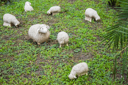 animal Statue Goat garden  designの写真素材