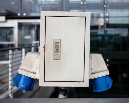main Power  Plug electric buildingの写真素材