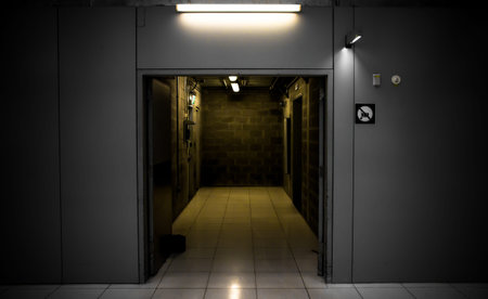 exit hallway fire security